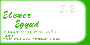 elemer egyud business card